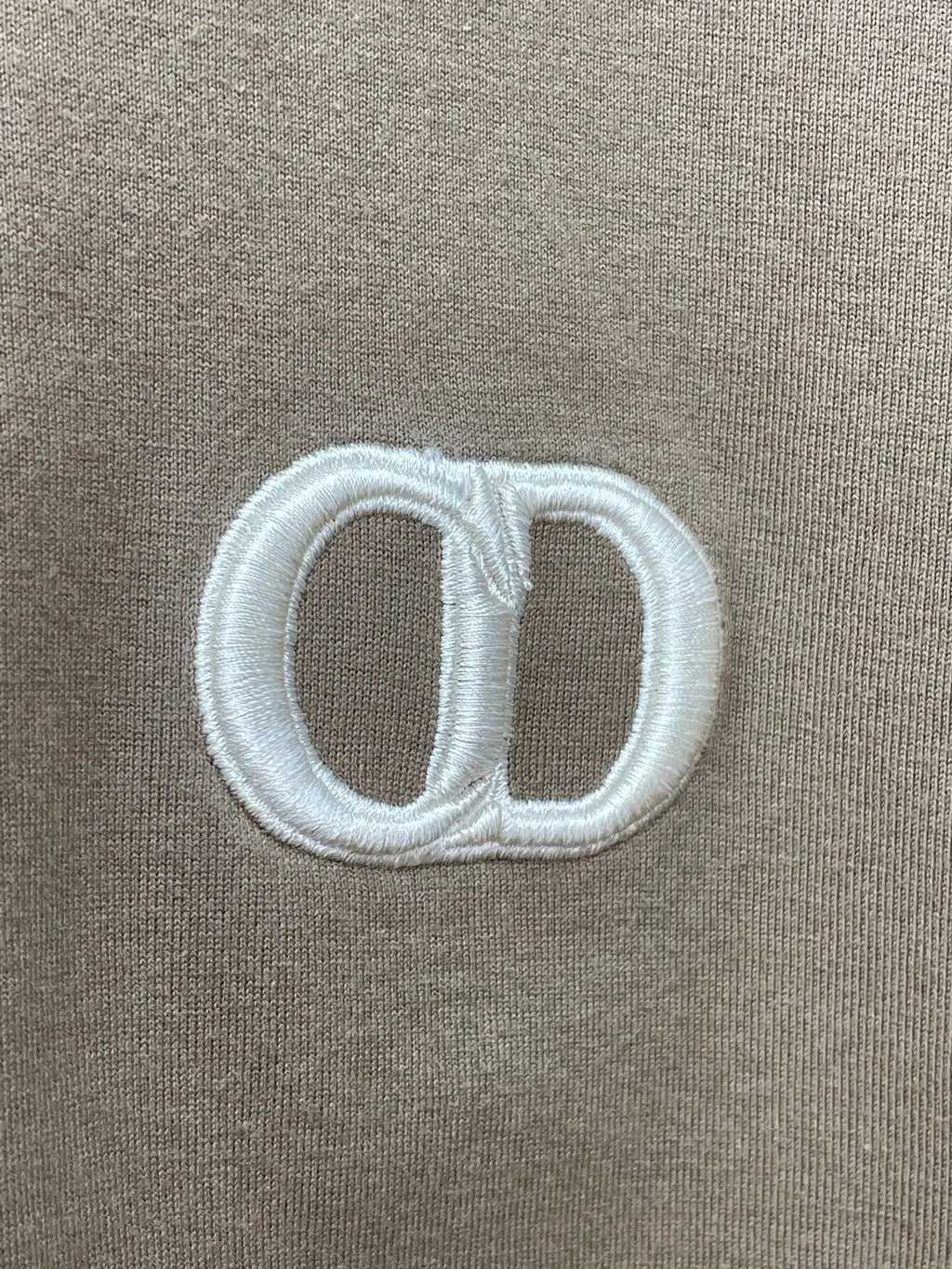 Dior Khaki Cotton T-Shirt Khaki Cotton Very good - Inside View