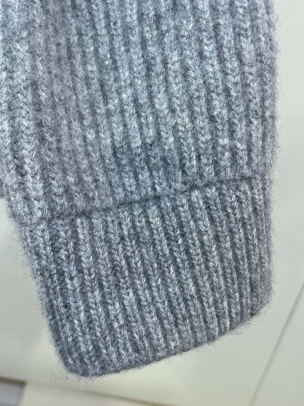 Miu Miu Grey Wool Knitwear Grey Wool Very good - Model View
