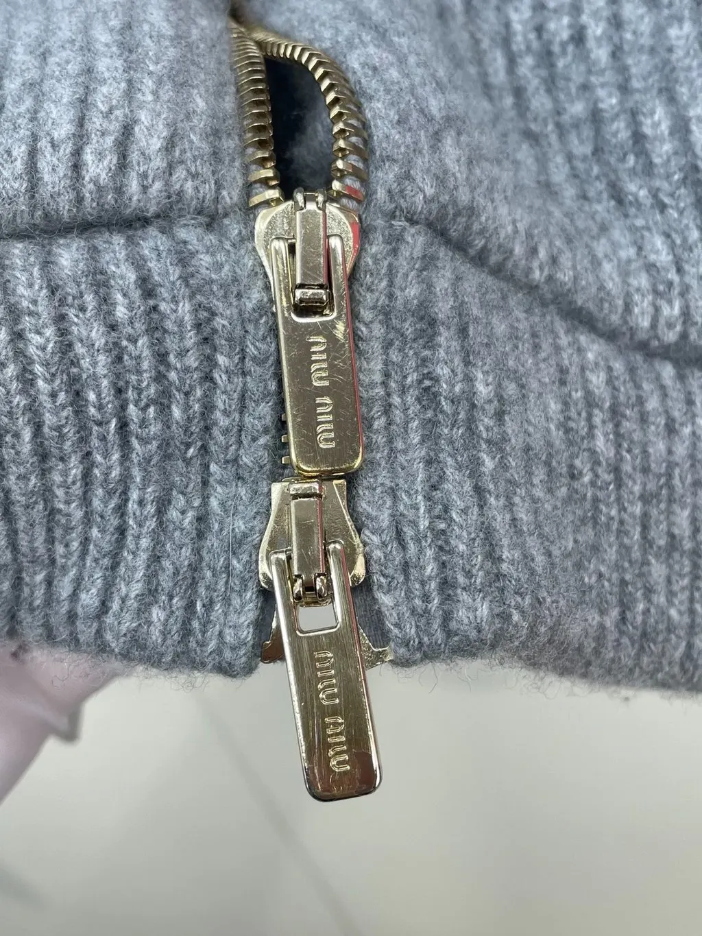 Miu Miu Grey Wool Knitwear Grey Wool Very good - Box View