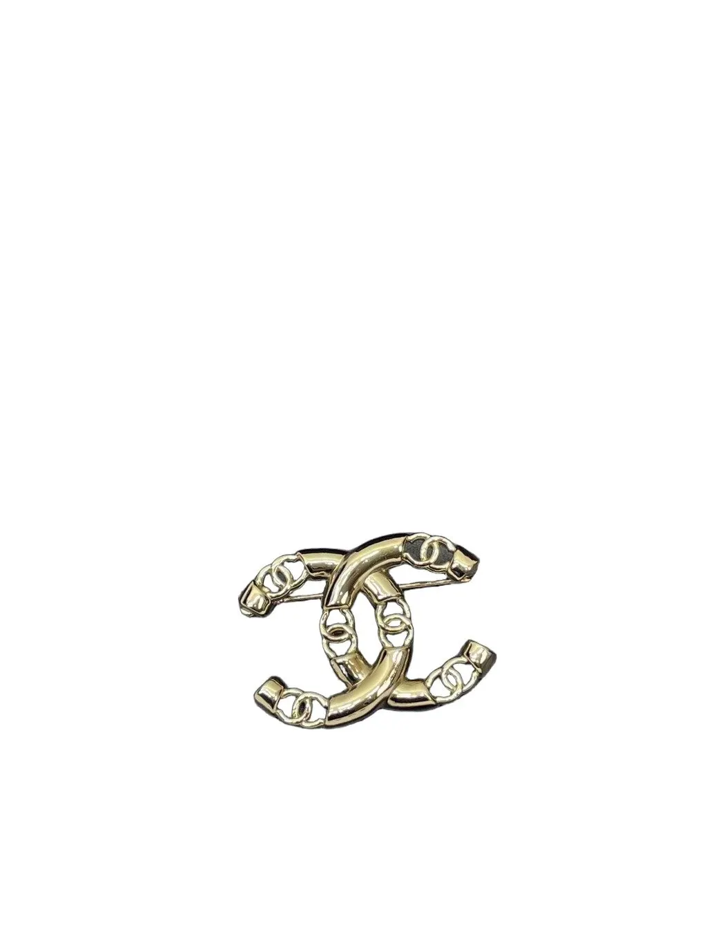 Chanel Gold Metal Brooch