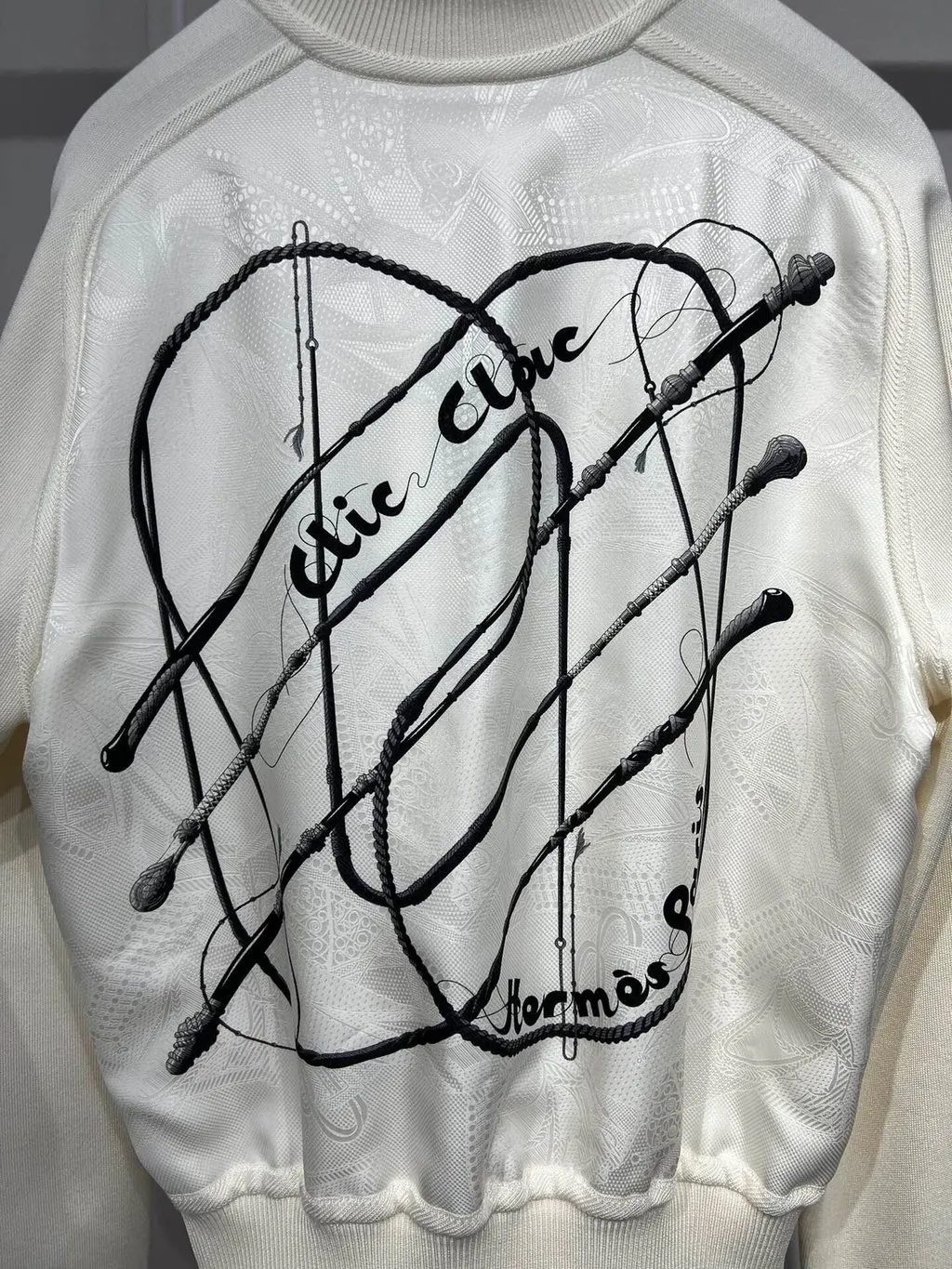 Hermès White Silk Jacket White Silk Very good - Inside View