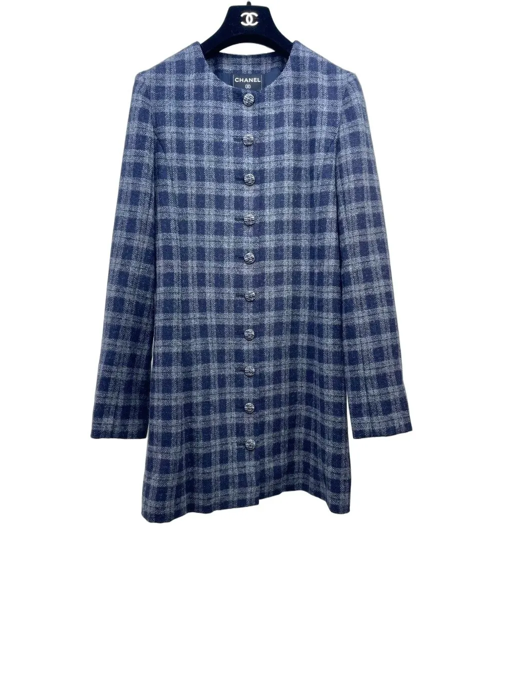 Chanel Tweed Dress MultiColor Tweed Very good - Front View