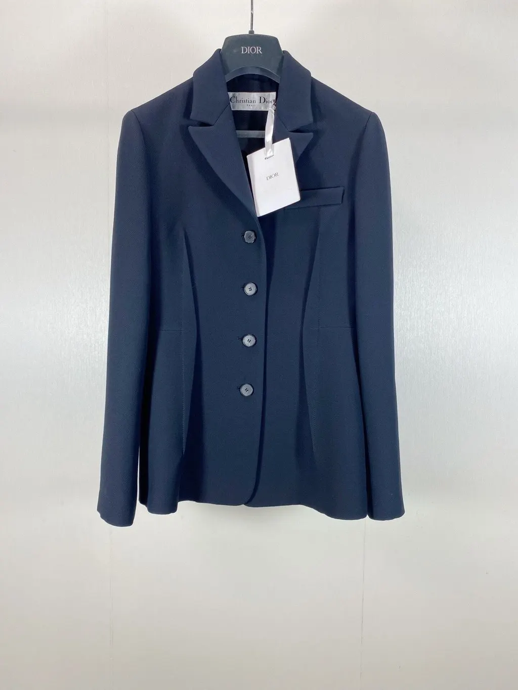 Dior Navy Wool Jacket Navy Wool Very good - Back View