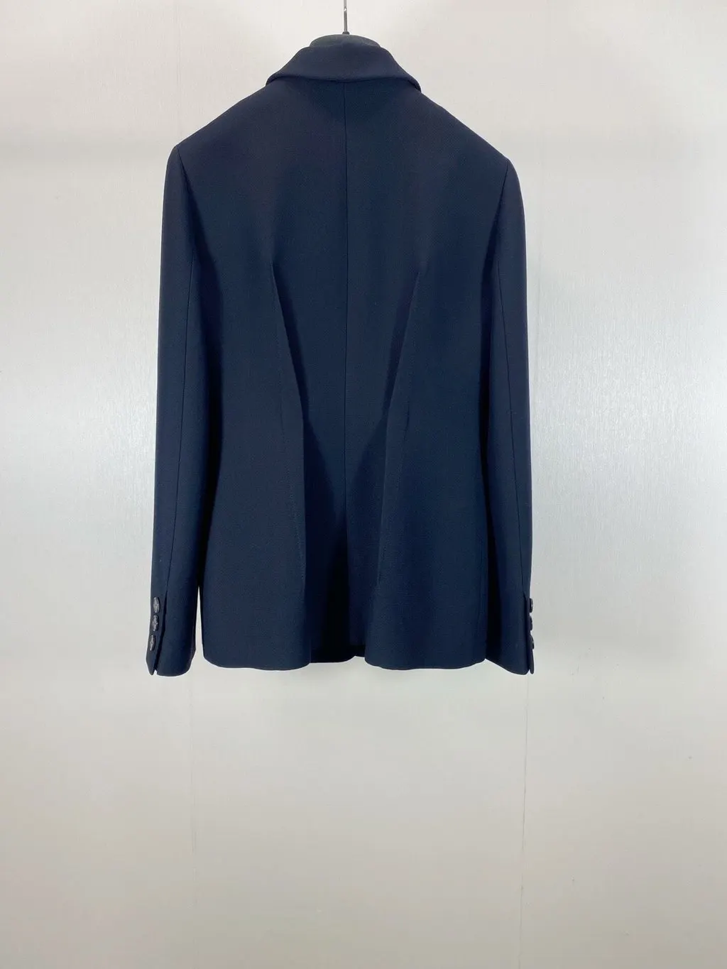 Dior Navy Wool Jacket Navy Wool Very good - Model View