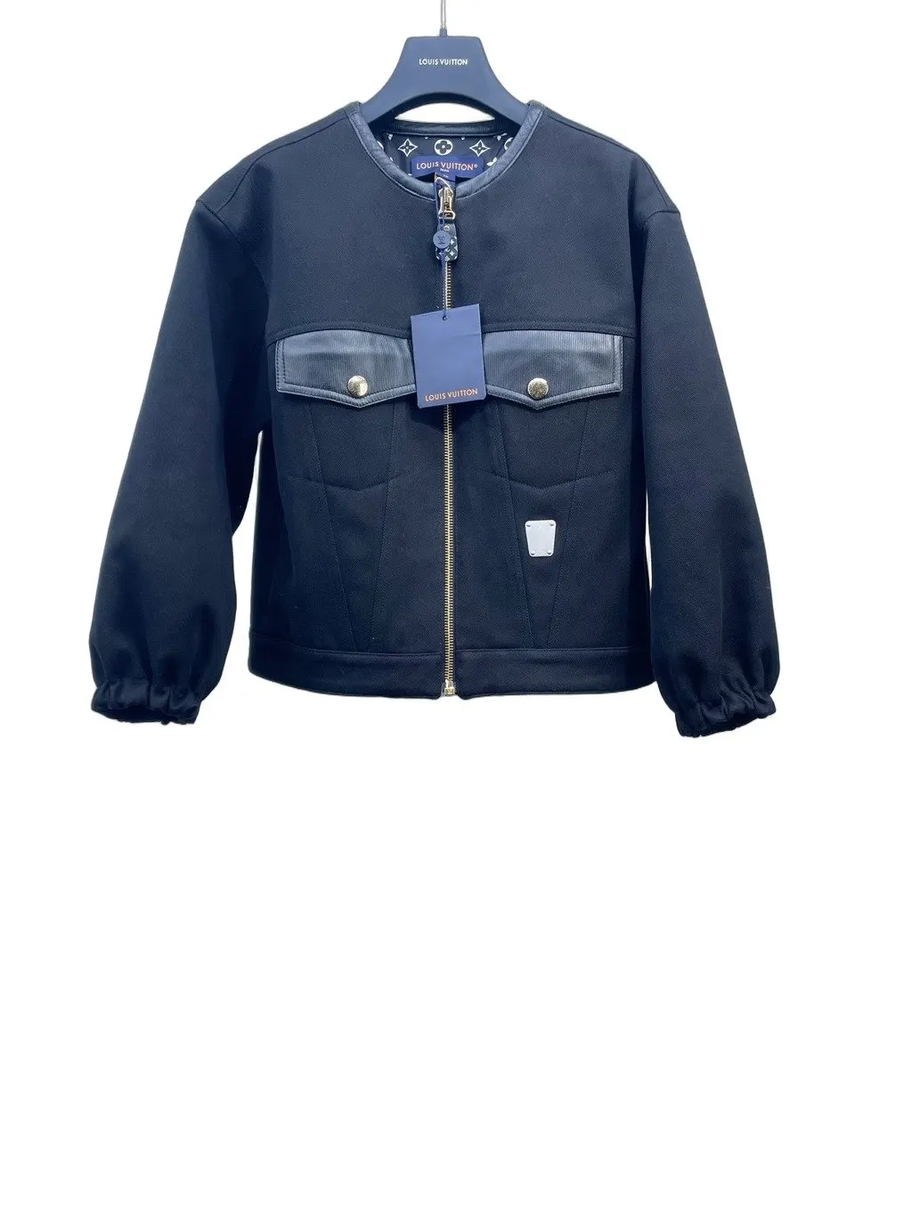 Louis Vuitton Navy Cotton Jacket Navy Cotton Very good - Front View