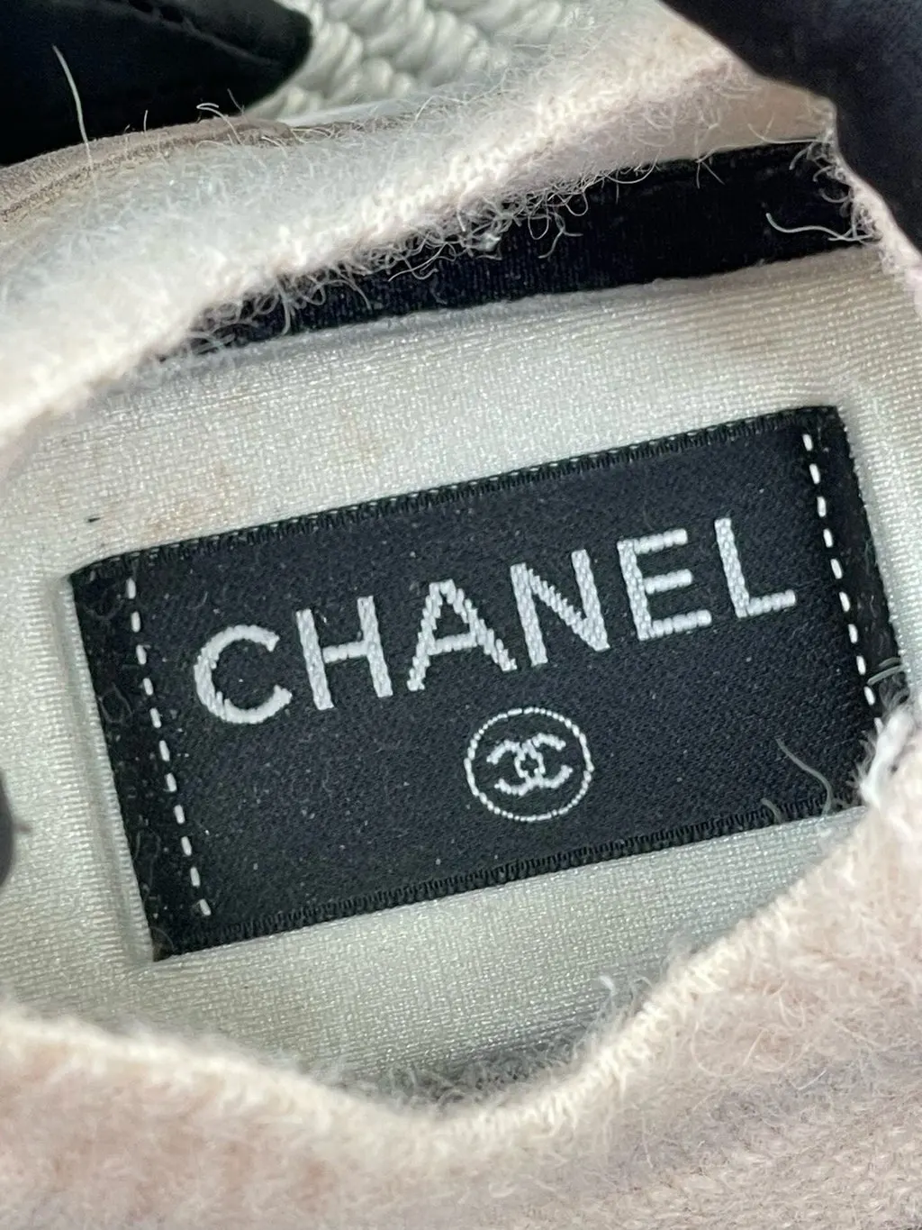 Chanel Pink Fabric Sneakers Pink Very good - Inside View