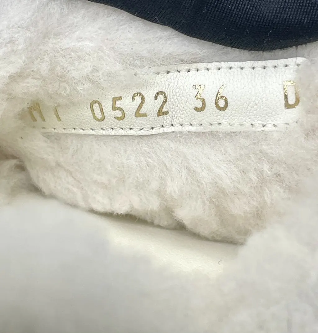 Dior White Shearling Mules White Shearling Very good - Inside View