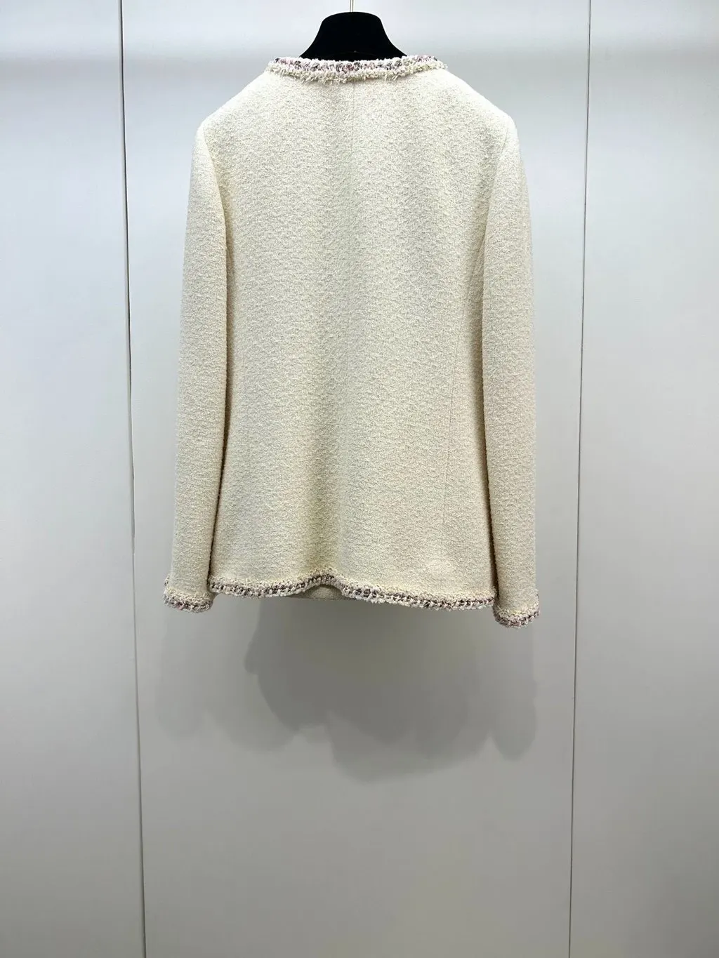 Chanel Ecru Tweed Jacket Ecru Tweed Very good - Back View