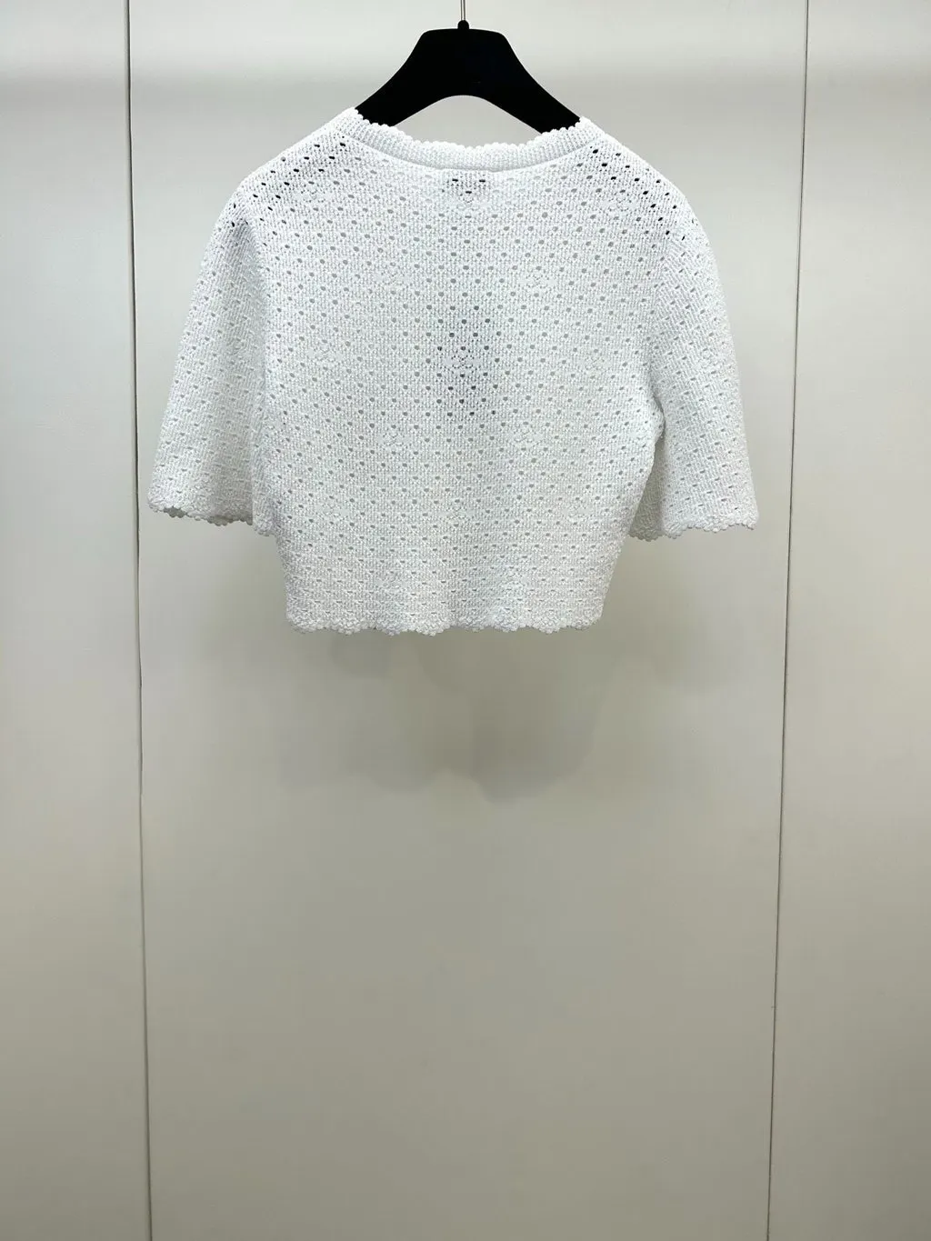 Chanel White Lace Top White Lace Very good - Back View