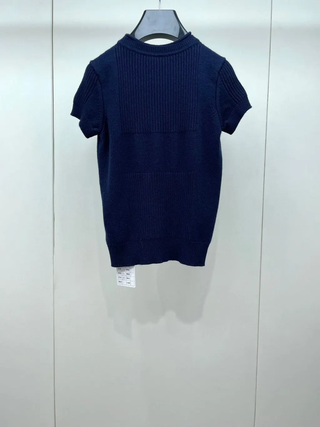 Hermès Navy Cashmere Top Navy Cashmere Very good - Back View