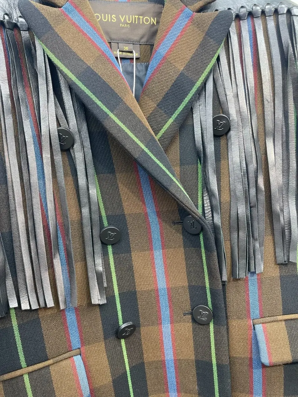 Louis Vuitton Wool Jacket MultiColor Wool Very good - Inside View