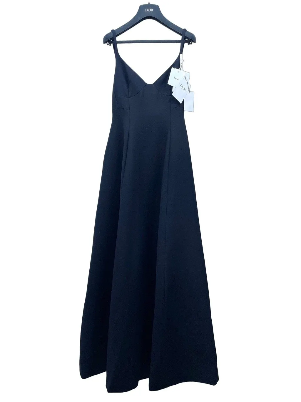 Dior Black Wool Dress Black Wool Very good - Front View
