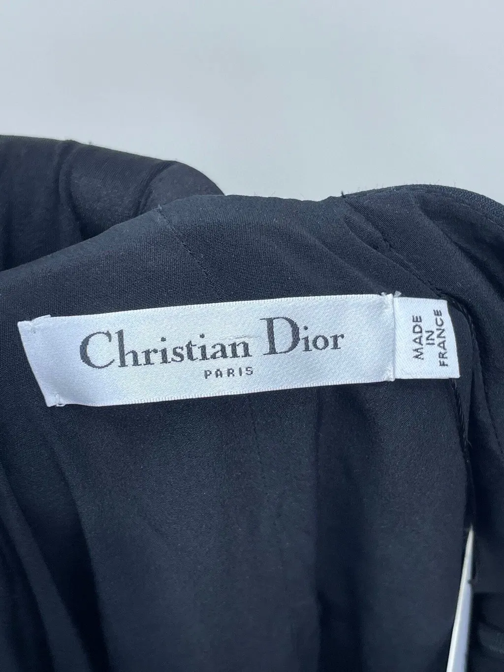 Dior Black Wool Dress Black Wool Very good - Box View