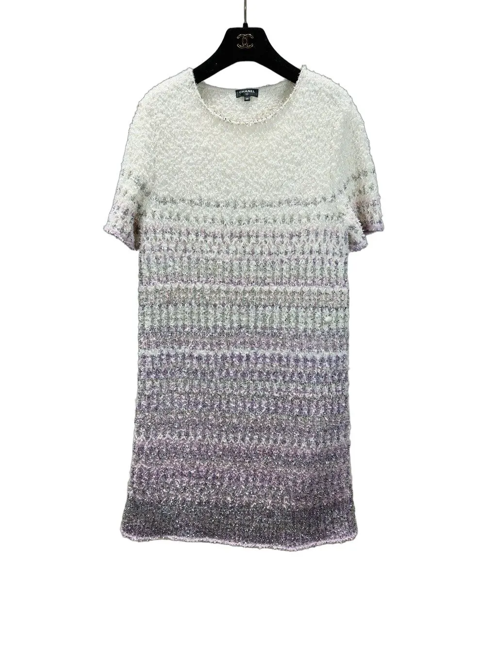 Chanel Tweed Dress MultiColor Tweed Very good - Front View