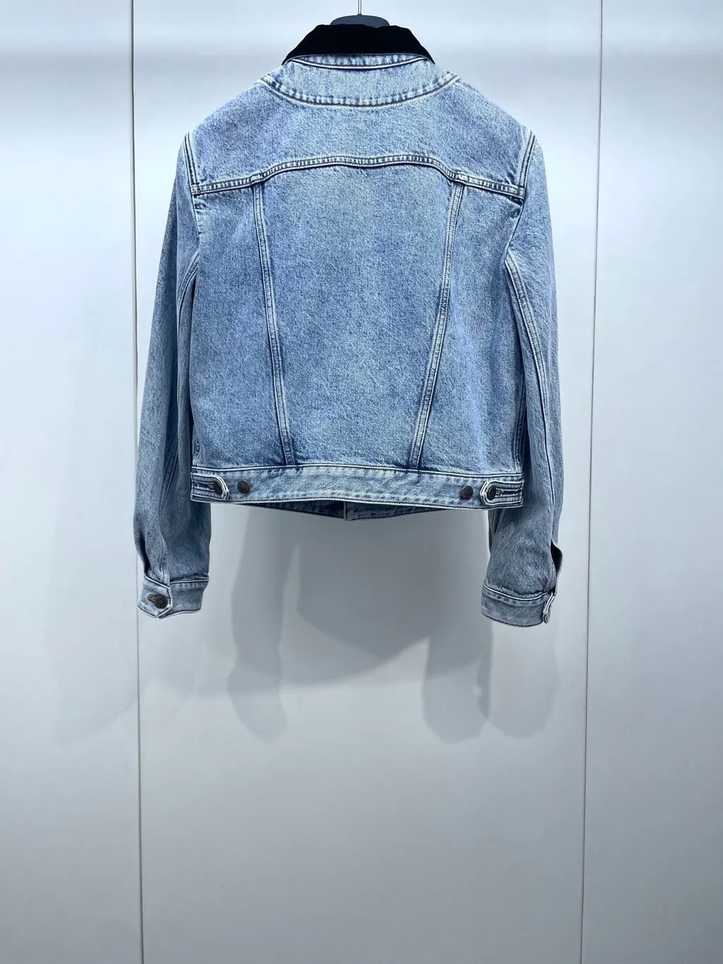 Louis Vuitton Blue Denim Jacket Blue Denim Very good - Back View