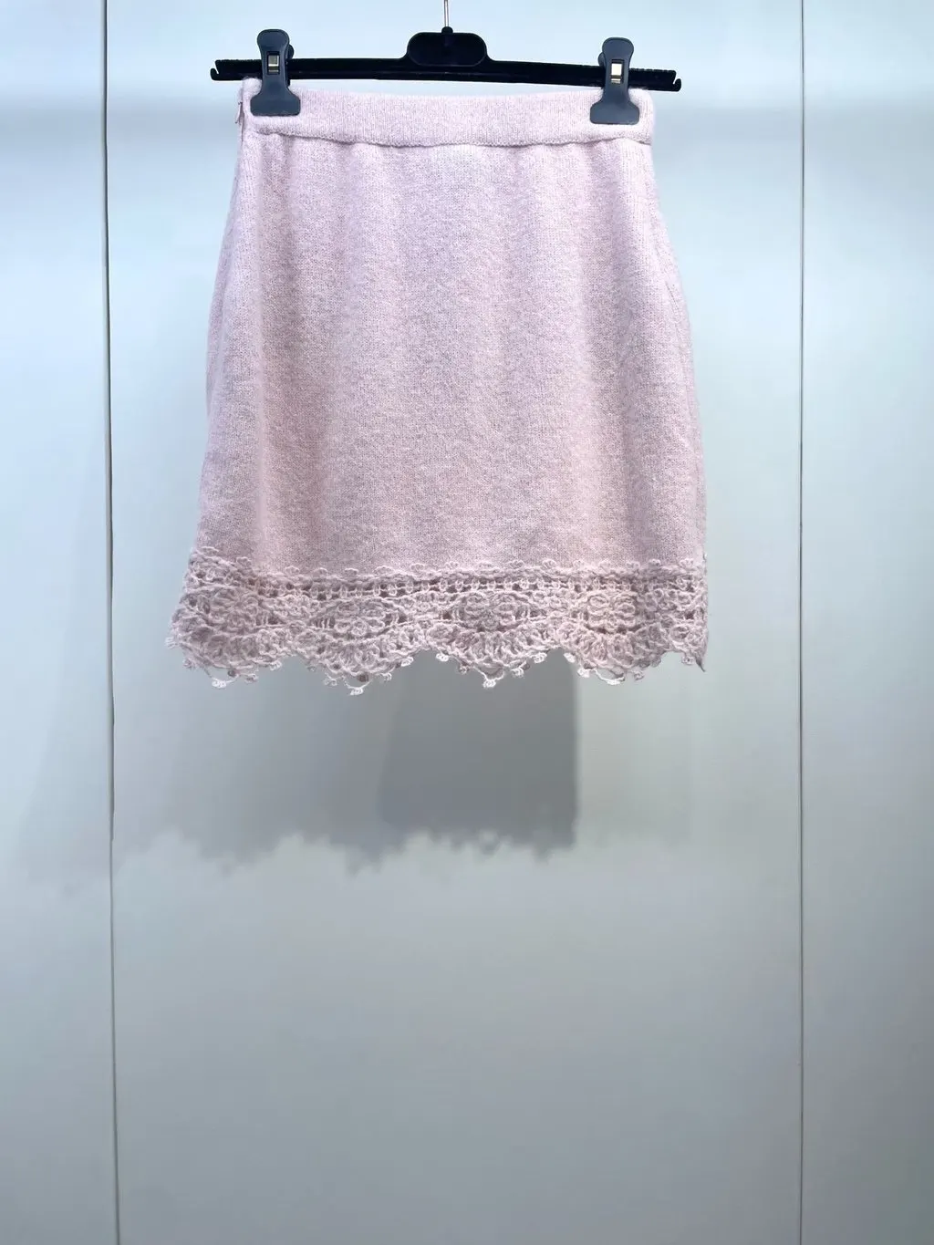 Chanel Pink Cotton Skirt Pink Cotton Very good - Back View