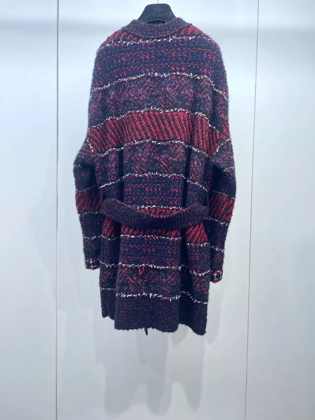 Chanel Tweed Coat MultiColor Tweed Very good - Back View