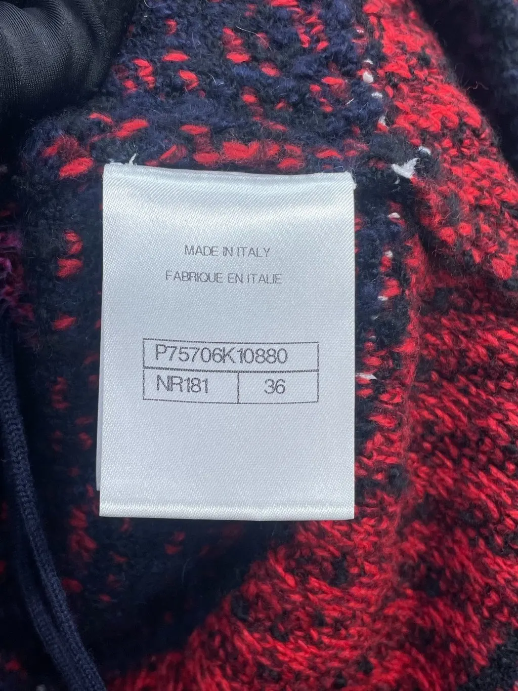 Chanel Tweed Coat MultiColor Tweed Very good - Box View