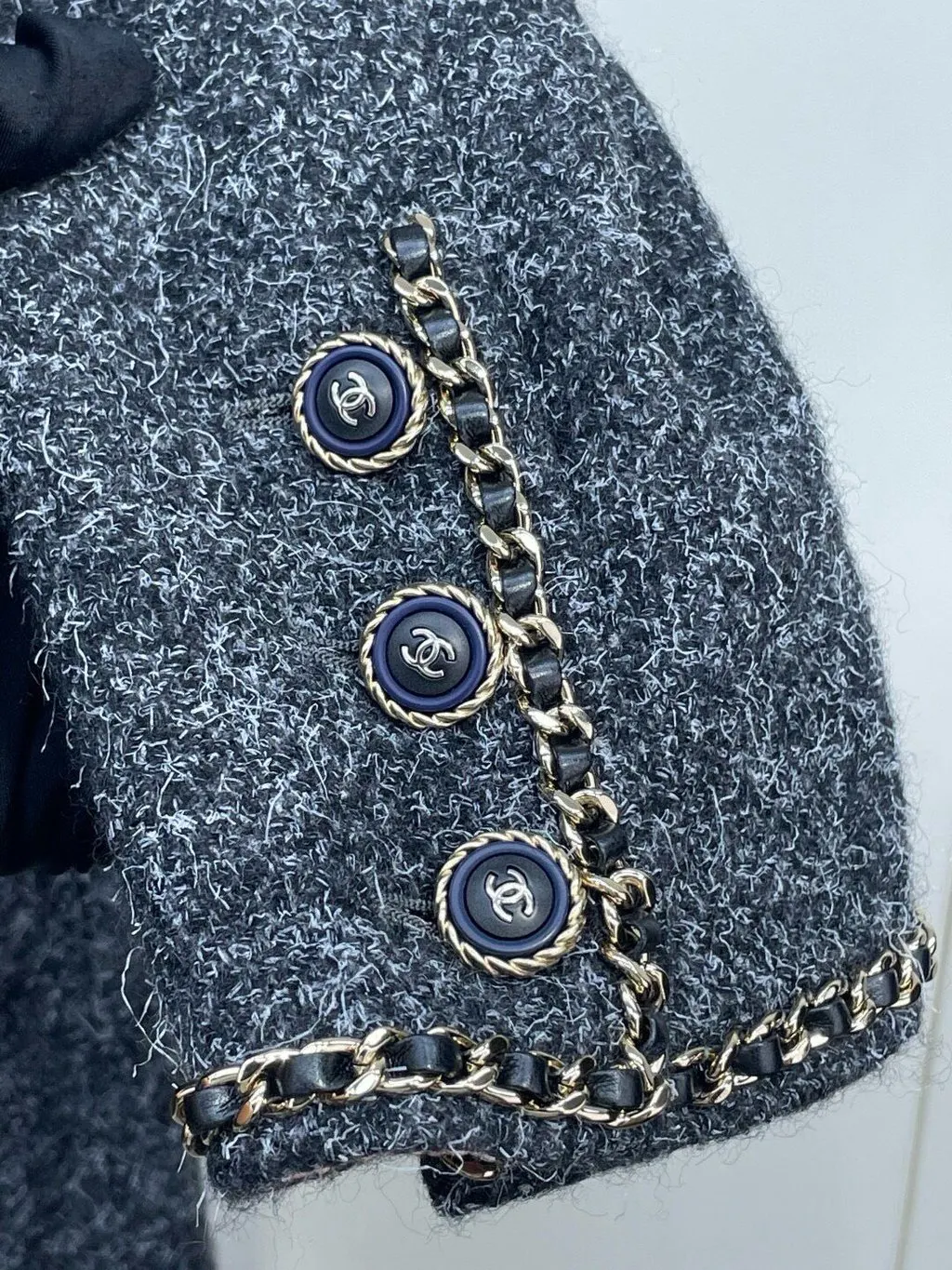 Chanel Grey Tweed Jacket Grey Tweed Very good - Inside View