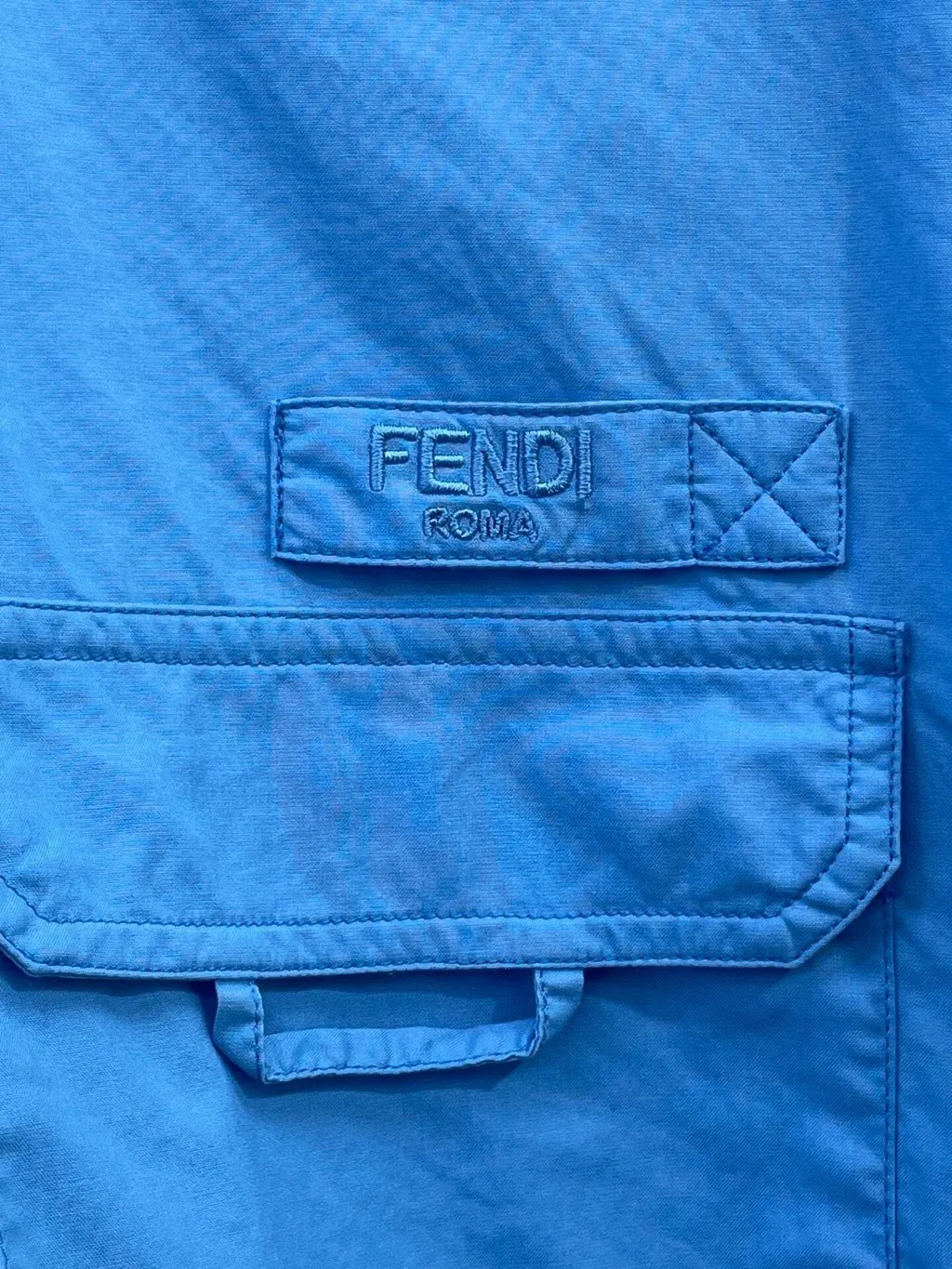 Fendi Blue Cotton Top Blue Cotton Very good - Inside View