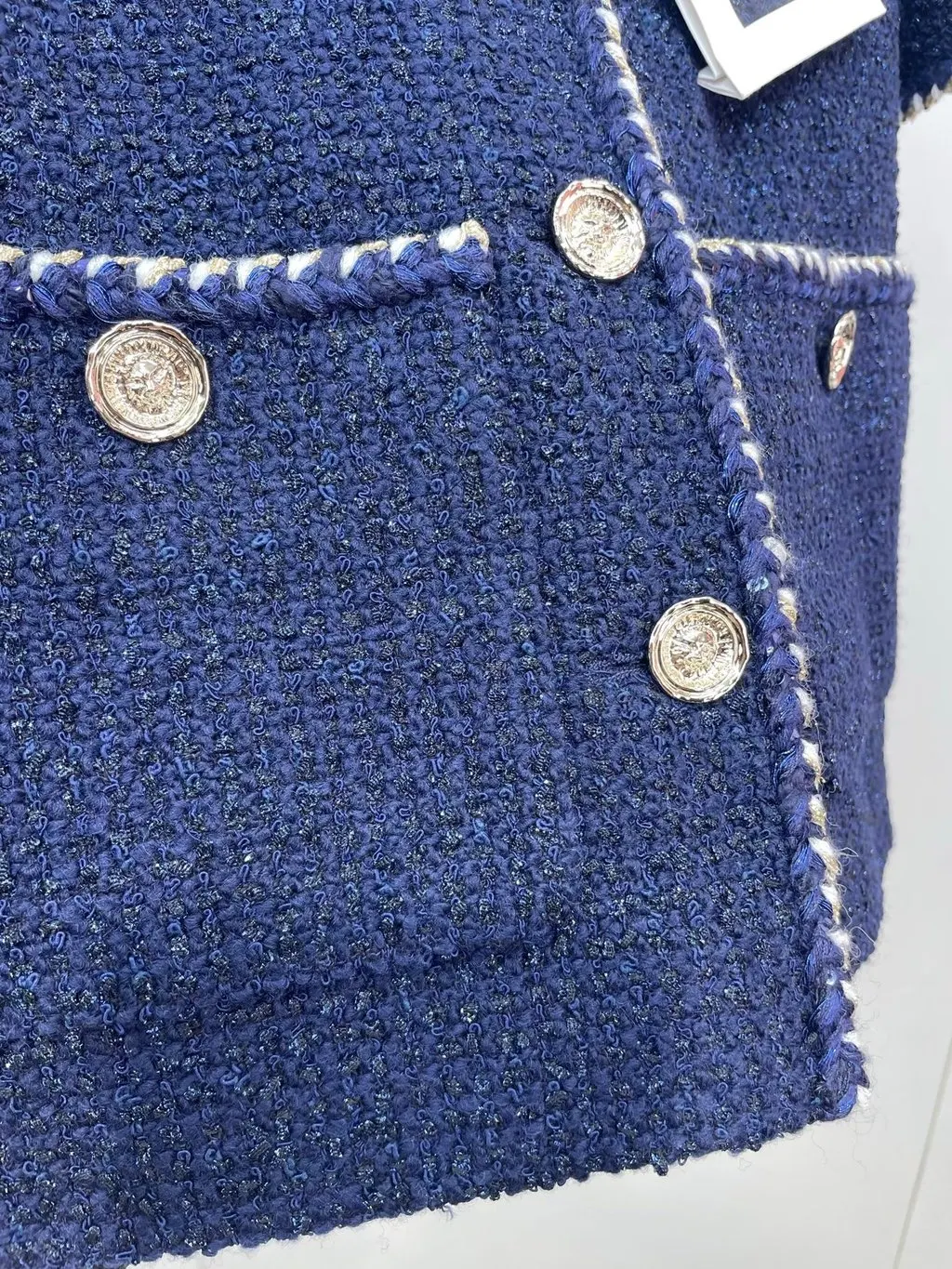 Chanel Tweed Jacket MultiColor Tweed Very good - Inside View