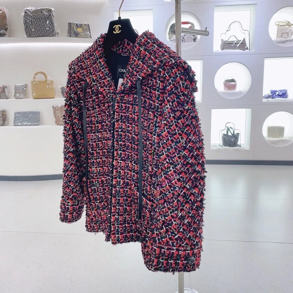 Chanel Tweed Jacket MultiColor Tweed Very good - Box View