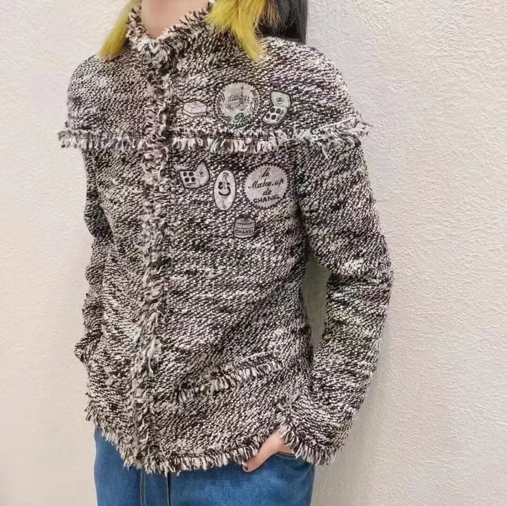 Chanel Tweed Jacket MultiColor Tweed Very good - Box View