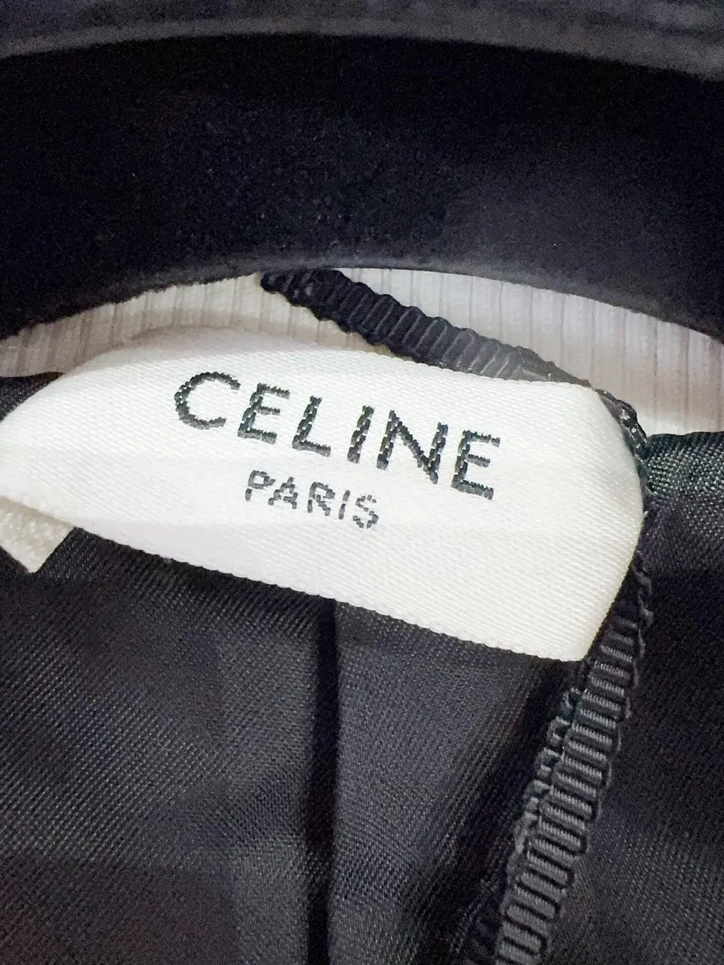 Celine Blue Velvet Jacket Blue Velvet Never worn - Model View