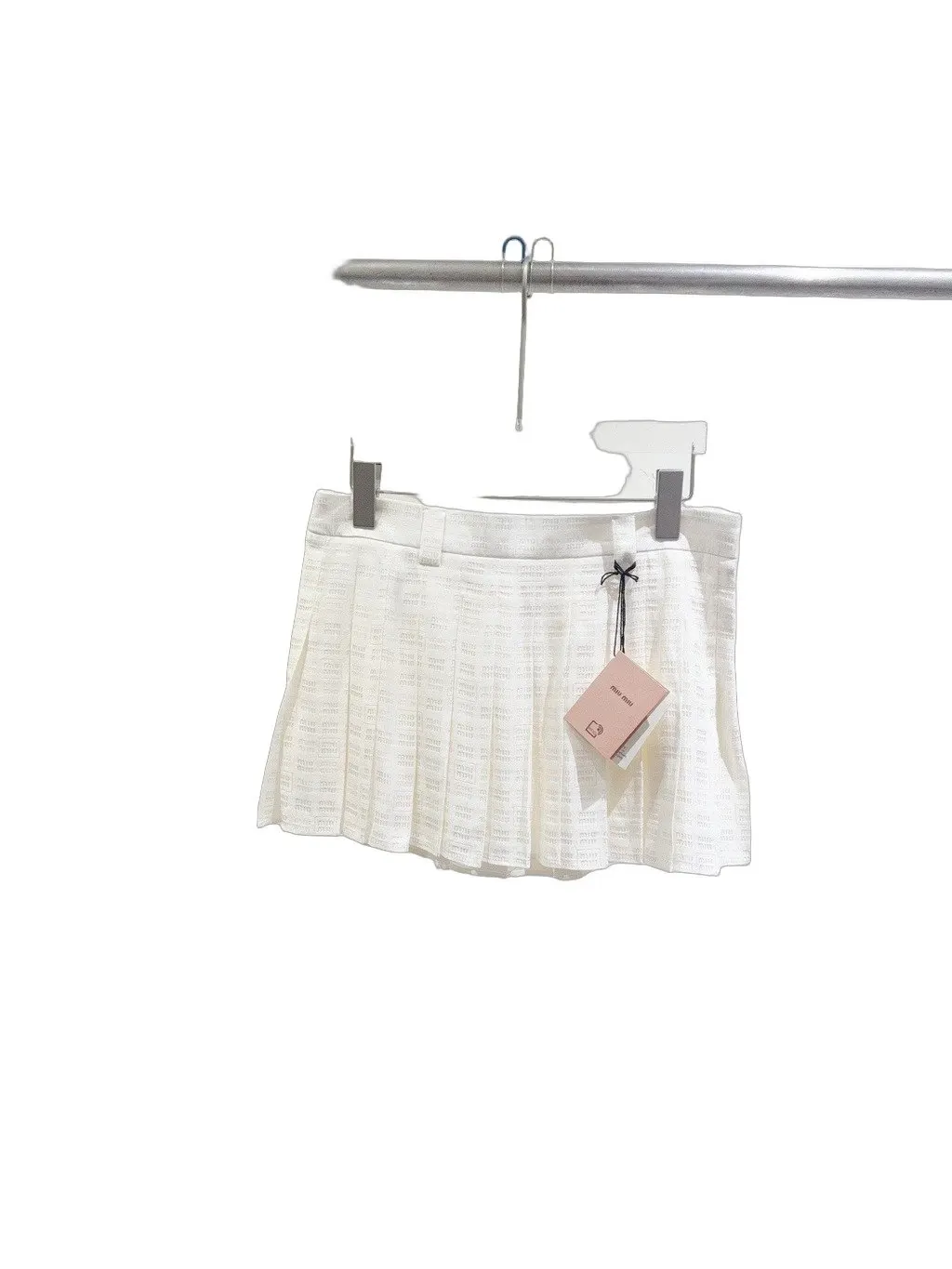 Miu Miu White Cotton Skirt White Cotton Never worn - Front View