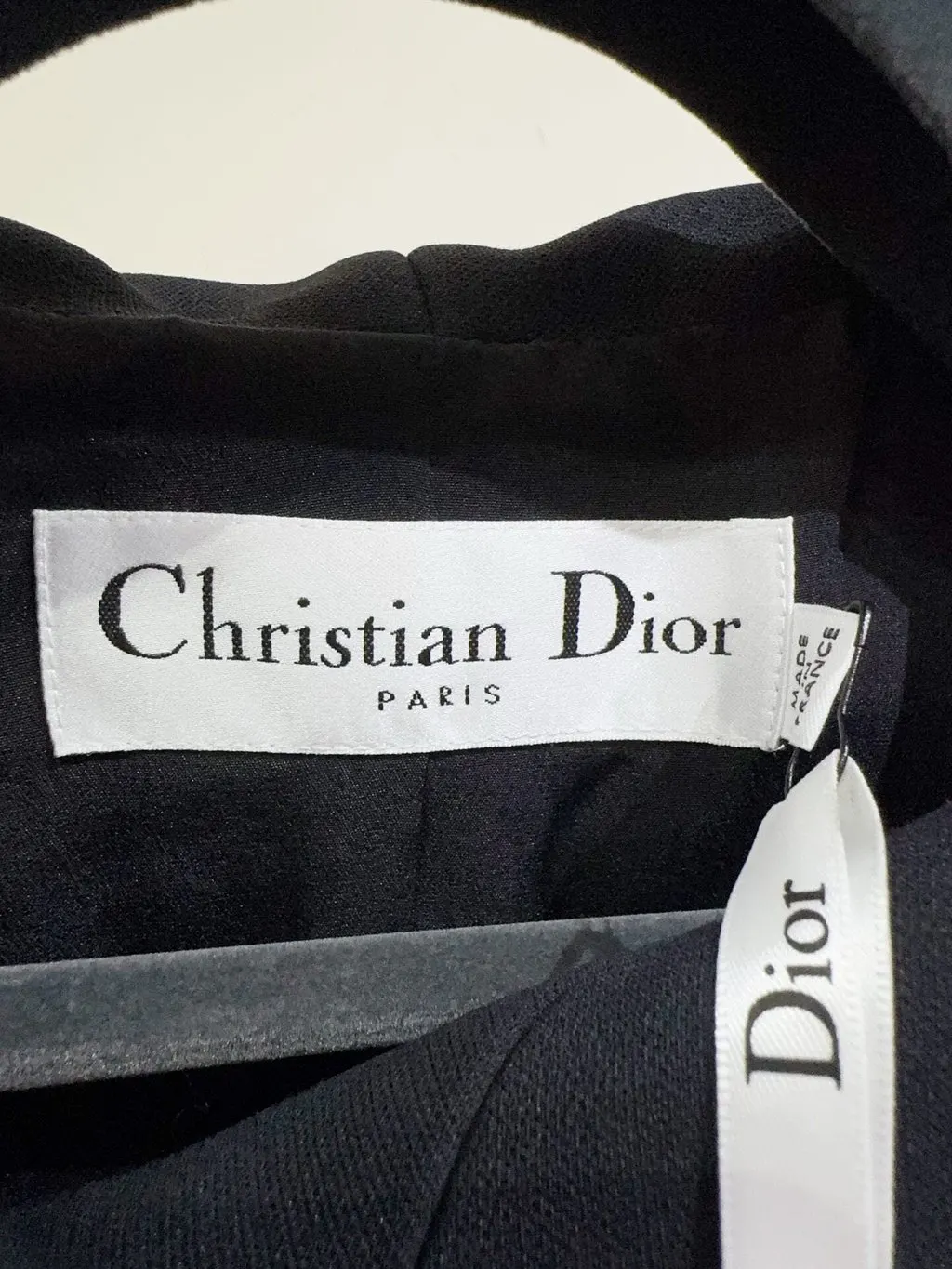 Dior Black Silk Top Black Silk Never worn - Back View
