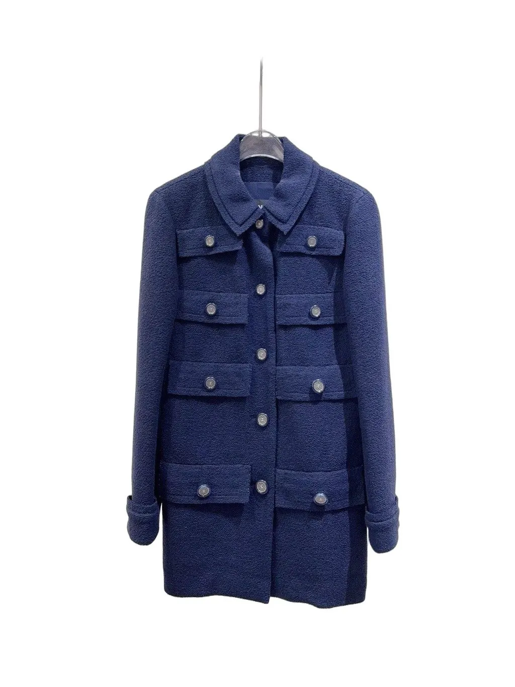 Chanel Navy Tweed Jacket