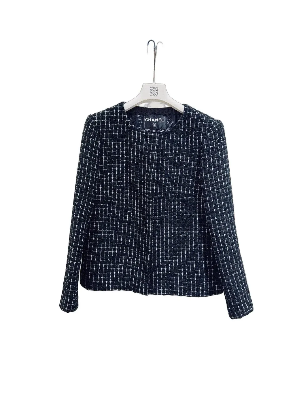 Chanel Tweed Jacket MultiColor Tweed Very good - Front View