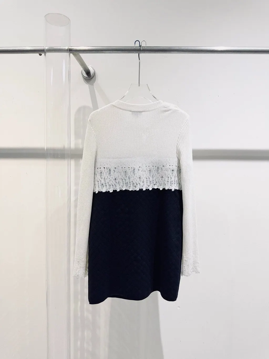Chanel Wool Dress MultiColor Wool Never worn - Model View