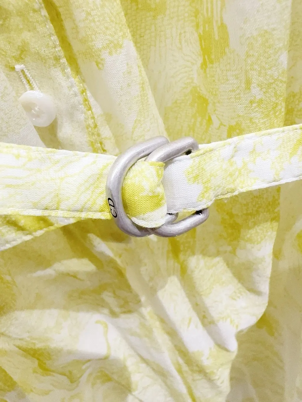 Dior Yellow Cotton Dress Yellow Cotton Never worn, with tag - Inside View
