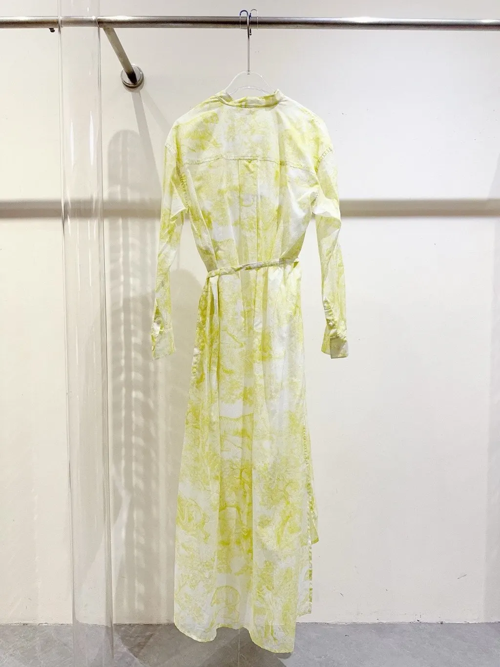 Dior Yellow Cotton Dress Yellow Cotton Never worn, with tag - Model View