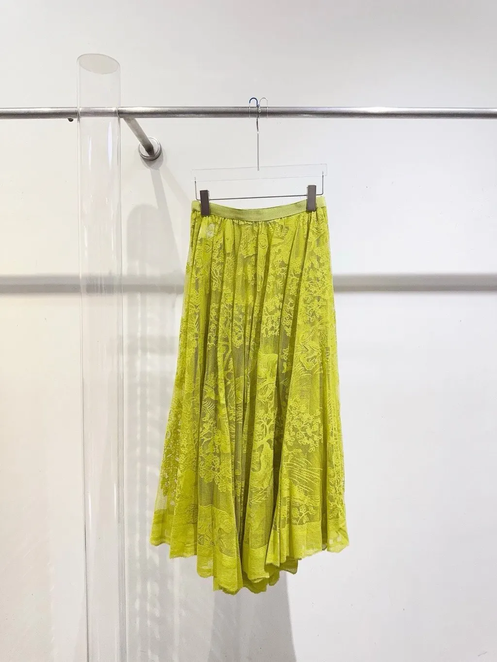 Dior Yellow Cotton Skirt Yellow Cotton Never worn - Back View