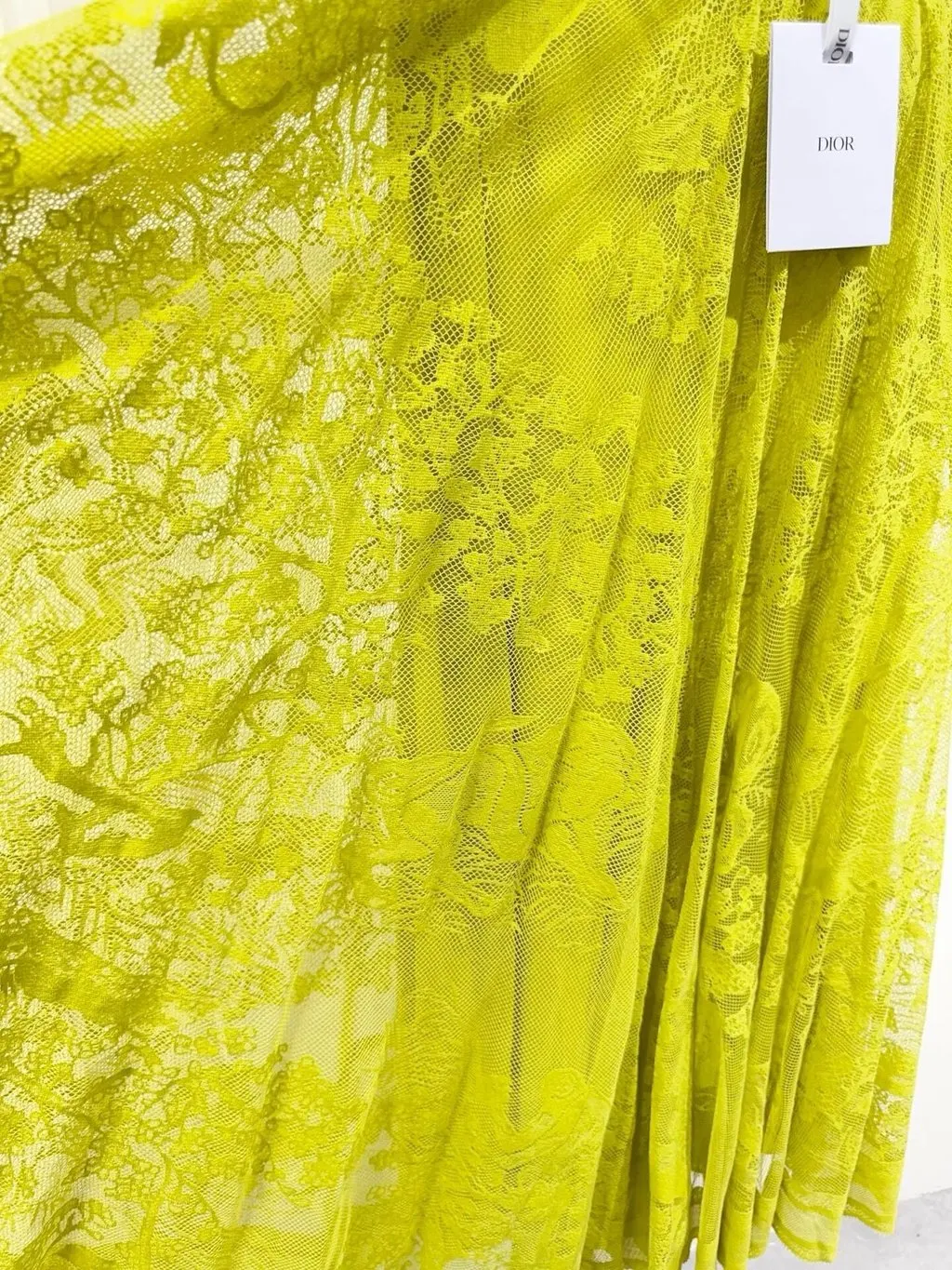 Dior Yellow Cotton Skirt Yellow Cotton Never worn - Inside View