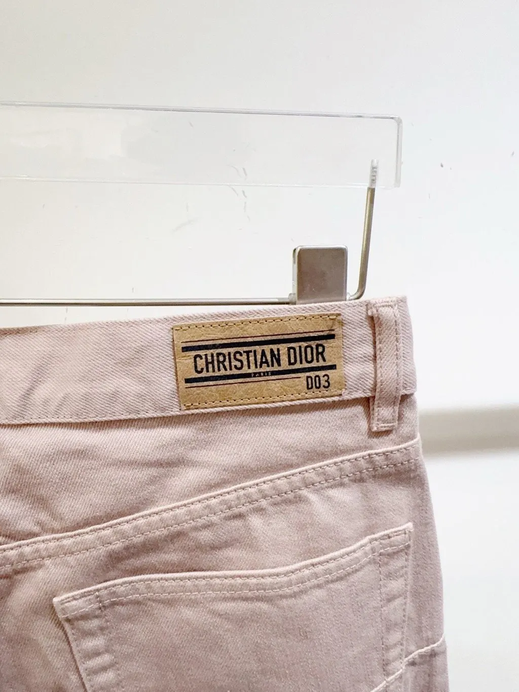 Dior Pink Denim Jeans Pink Denim Never worn - Model View