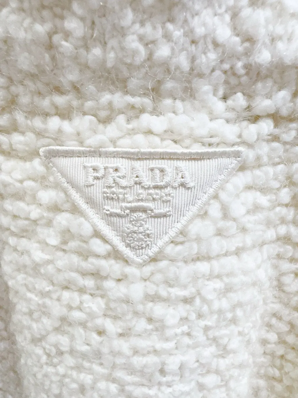 Prada Beige Tweed Skirt Beige Tweed Never worn, with tag - Model View
