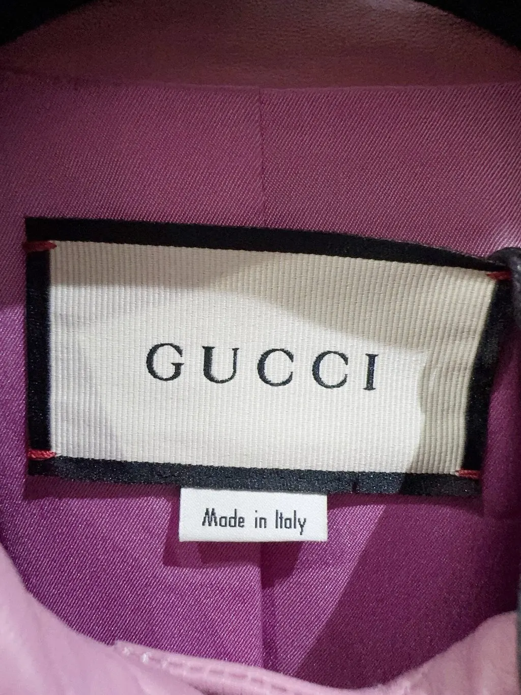 Gucci Leather Jacket MultiColor Leather Never worn - Back View