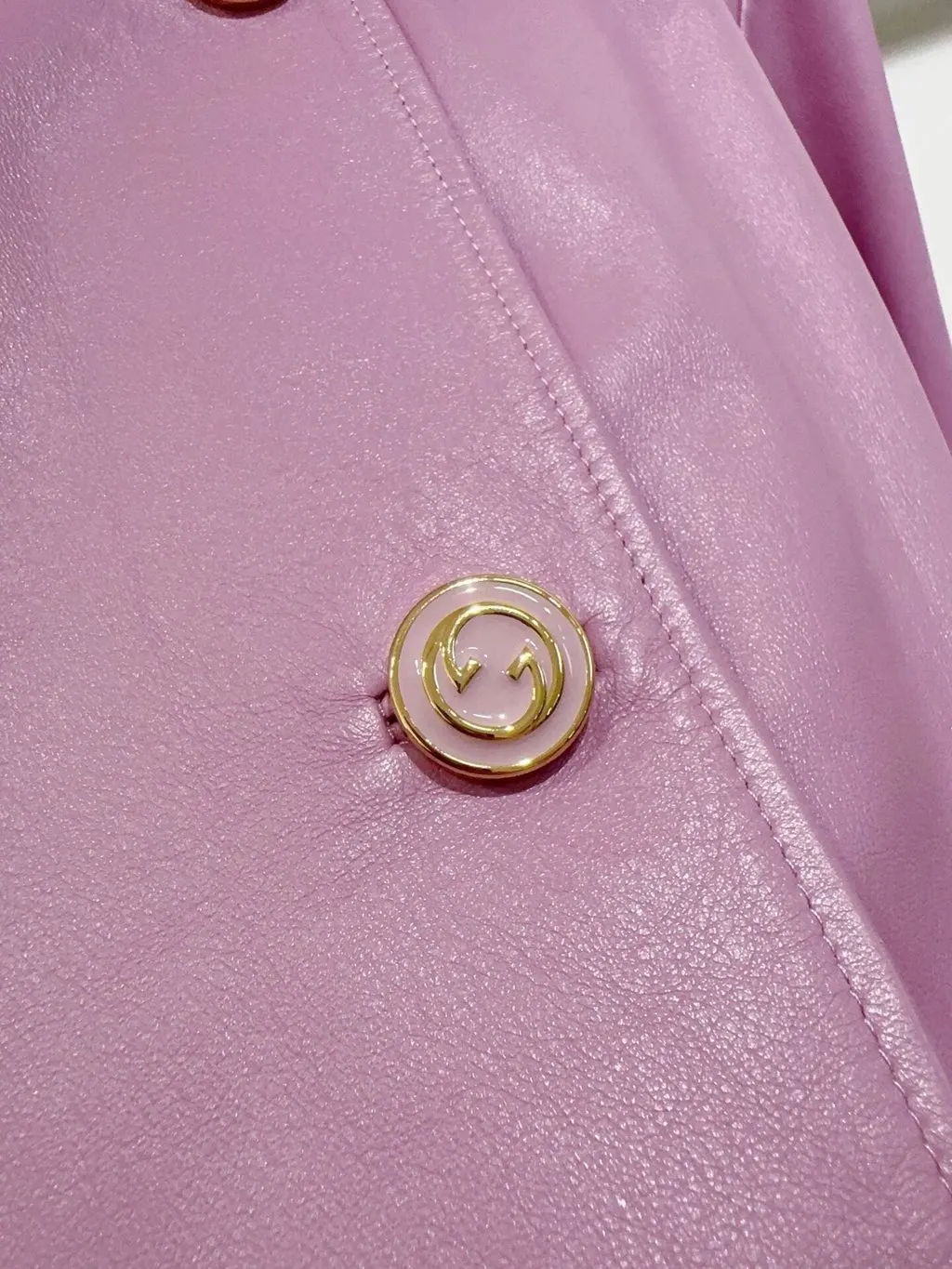Gucci Leather Jacket MultiColor Leather Never worn - Inside View