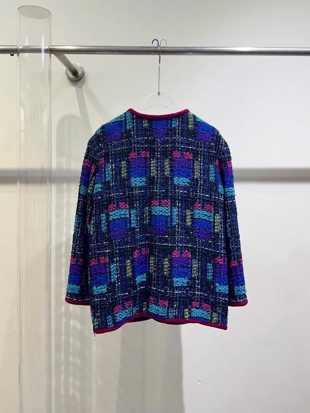 Chanel Tweed Jacket MultiColor Tweed Very good - Inside View