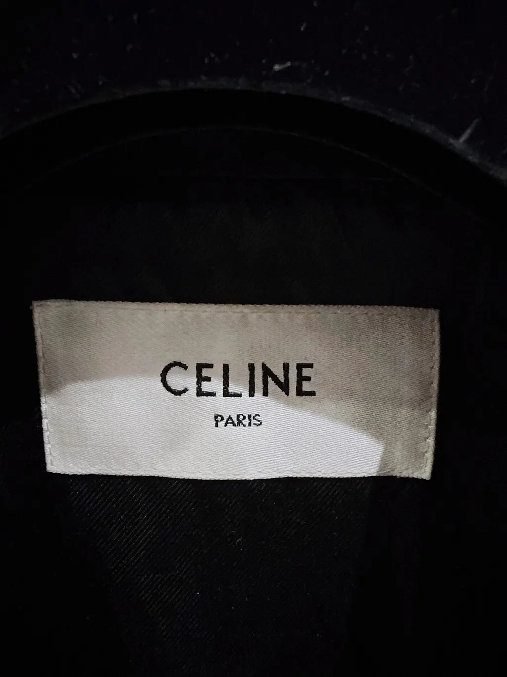Celine Black Leather Jacket Black Leather Never worn - Back View