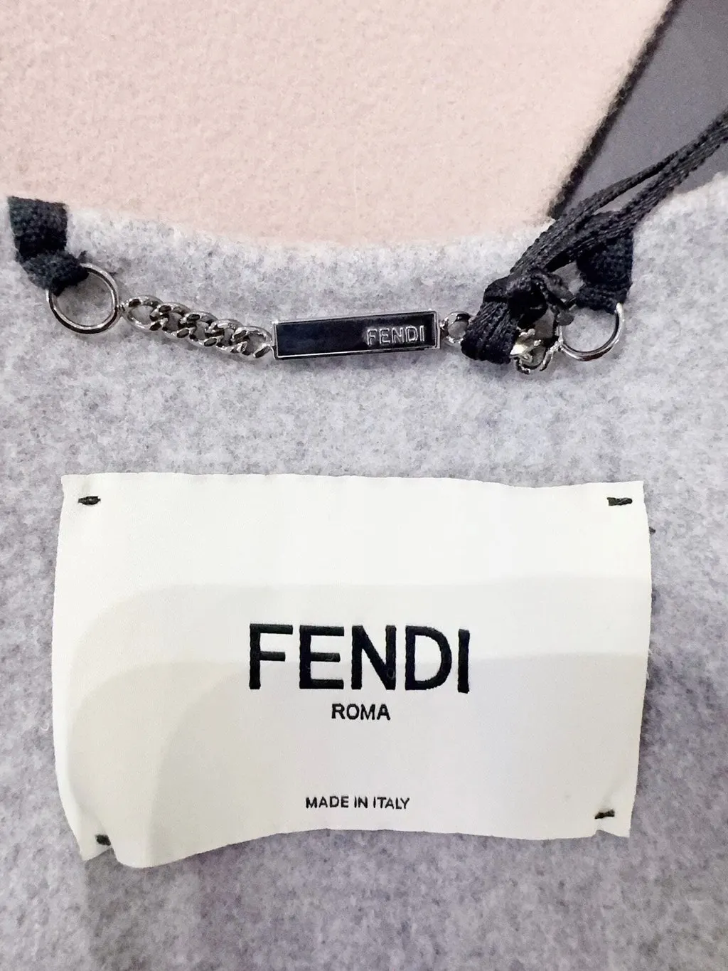 Fendi Beige Wool Coat Beige Wool Never worn, with tag - Box View