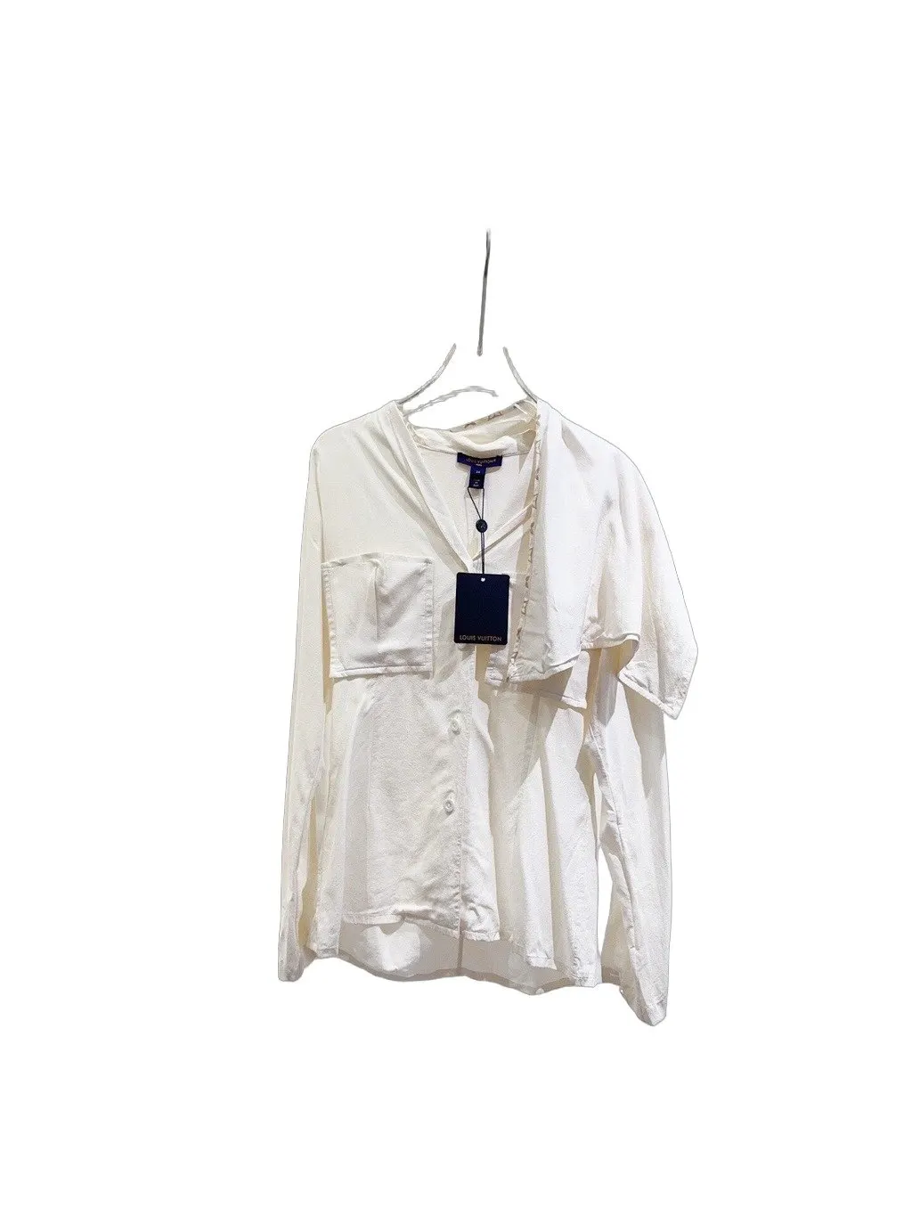Louis Vuitton White Silk Top