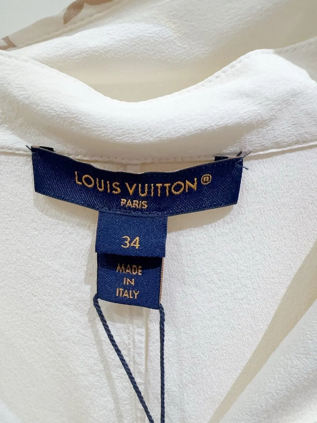 Louis Vuitton White Silk Top White Silk Very good - Back View