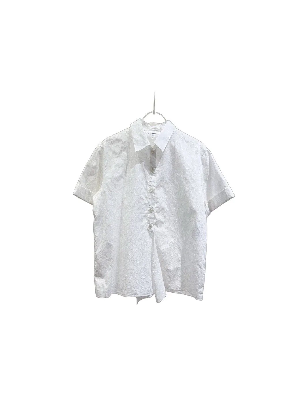 Chanel White Cotton Top White Cotton Very good - Front View