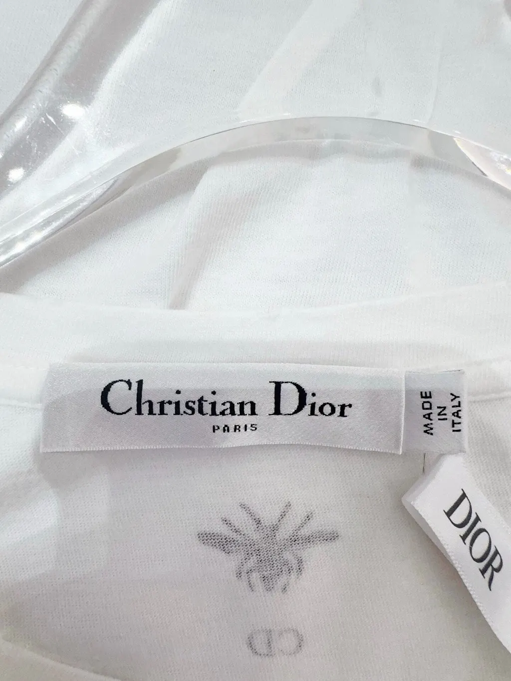 Dior White Cotton Top White Cotton Never worn - Box View