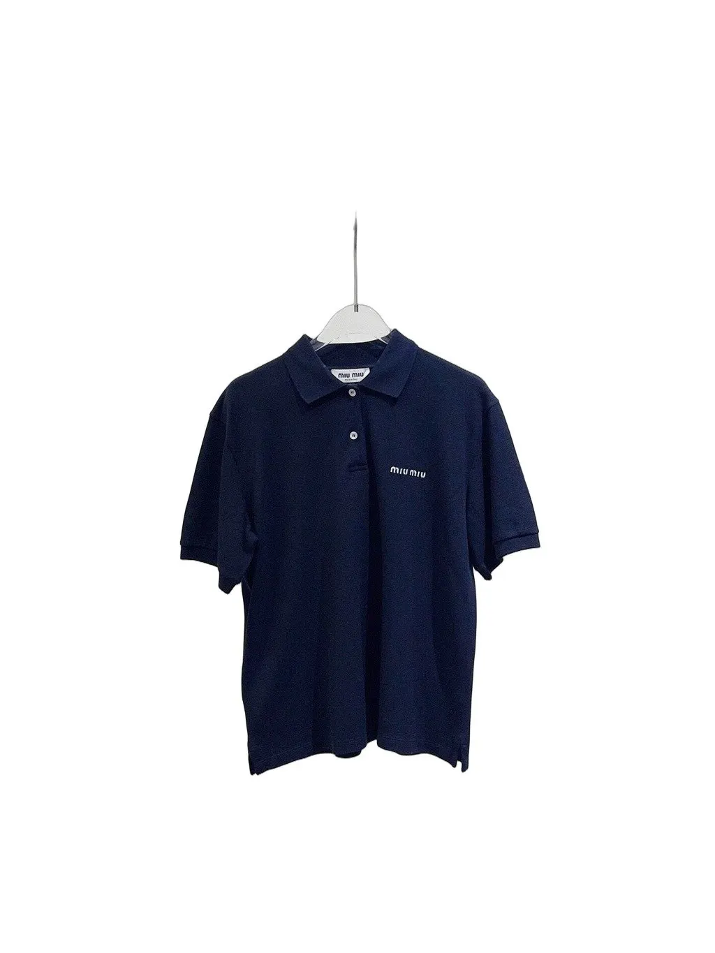 Miu Miu Navy Cotton Top