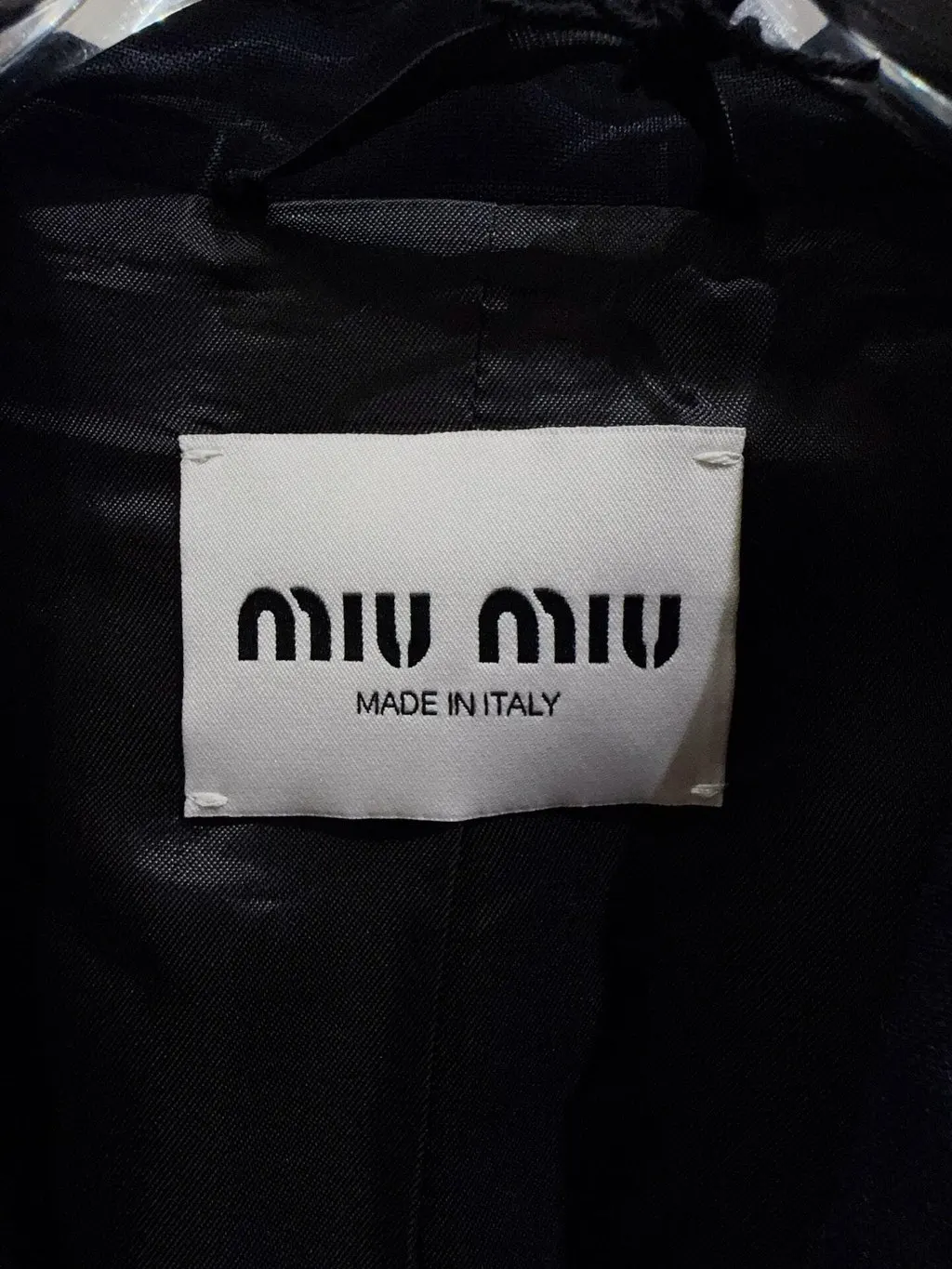 Miu Miu Navy Wool Jacket Navy Wool Never worn - Inside View